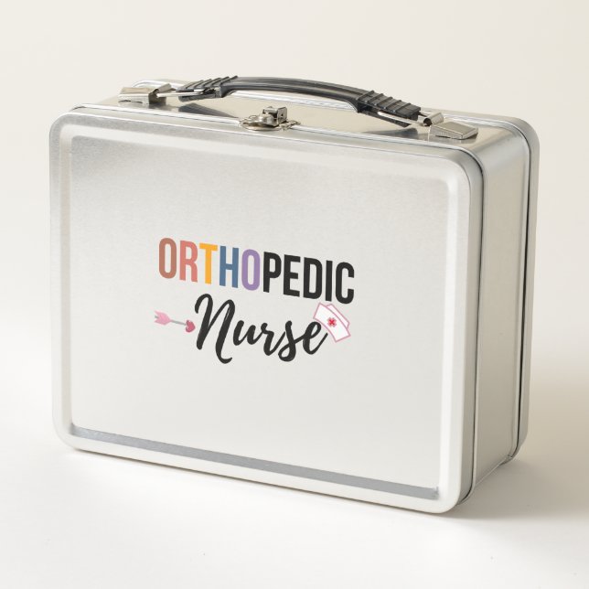 Orthopaedic Nurse Metal Lunch Box (Front)