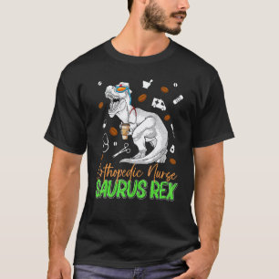 Orthopaedic Nurse Saurus Rex Dinosaur Scrub Coffee T-Shirt
