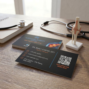 Orthopaedic Rehab Business Modern Dark Card