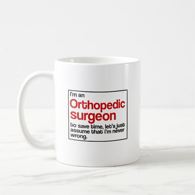 Orthopaedic Surgeon Coffee Mug (Left)