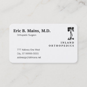 Orthopaedic Surgeon Crooked Tree Business Card