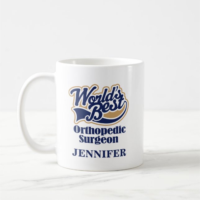 Orthopaedic Surgeon Personalised Mug Gift (Left)
