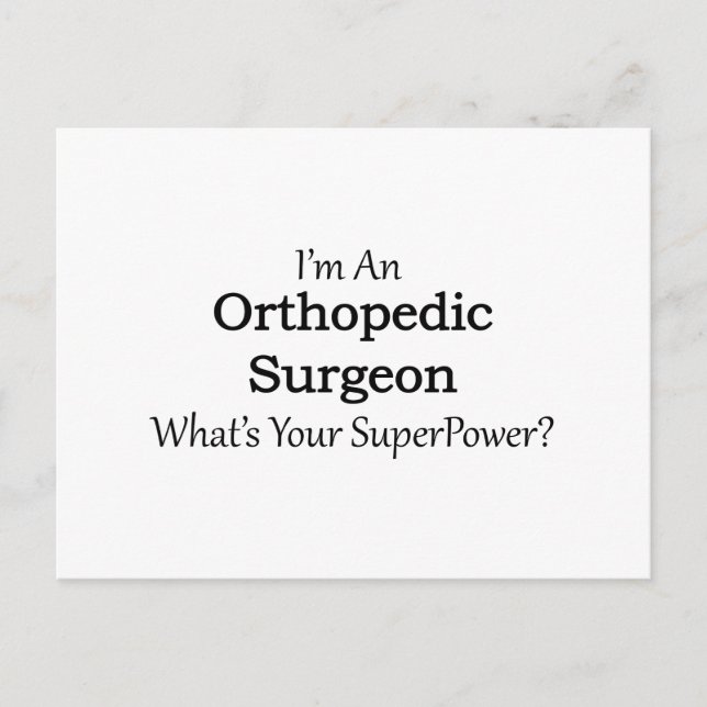 Orthopaedic Surgeon Postcard (Front)