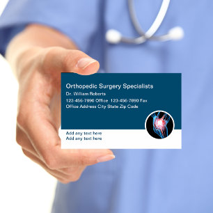 Orthopaedic Surgeon Surgery Business Cards