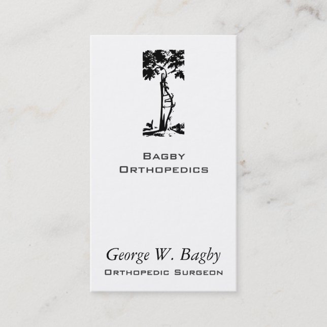 Orthopaedic Surgery Crooked Tree Business Card (Front)