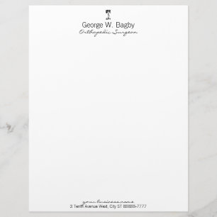 Orthopaedic Surgery Crooked Tree Letterhead Design