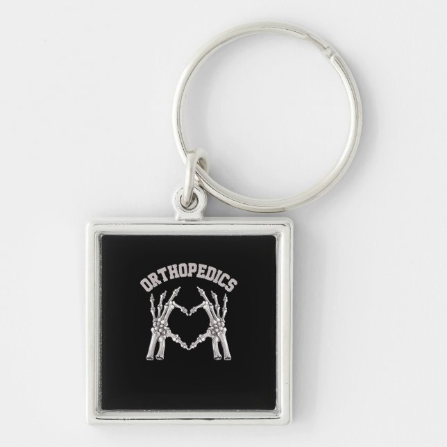 Orthopaedics Skeleton Hand Heart Ortho Nurse Rn Cr Key Ring (Front)