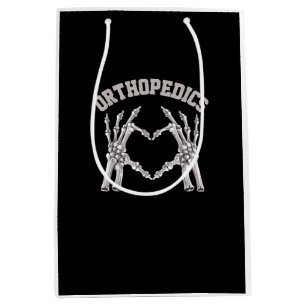 Orthopaedics Skeleton Hand Heart Ortho Nurse Rn Cr Medium Gift Bag