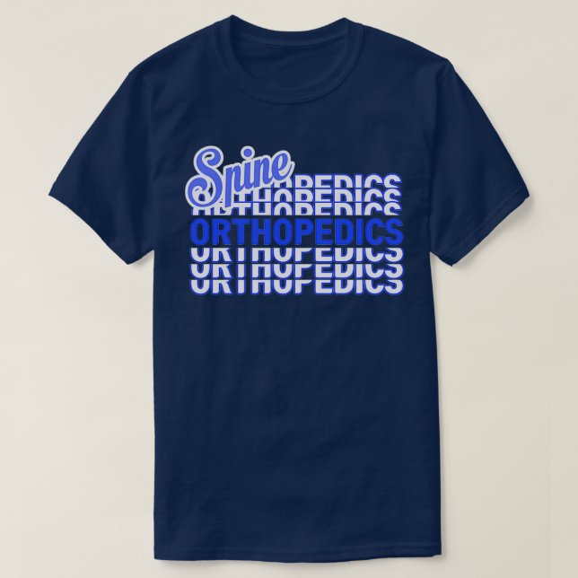 Orthopaedics spine surgery i love spine surgery di T-Shirt (Design Front)