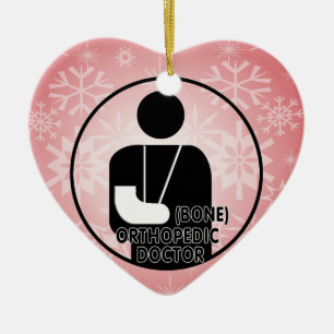ORTHOPEDIC (BONE) DOCTOR LOGO CERAMIC TREE DECORATION
