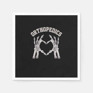 Orthopedics Skeleton Hand Heart Ortho Nurse Rn Cre Napkin