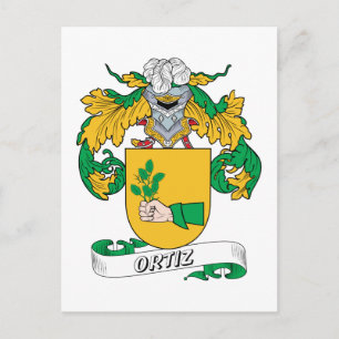 Ortiz Family Crest Postcard