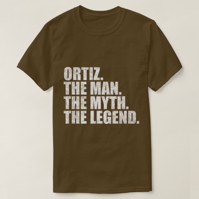 OrtizOrtiz Family name Ortiz last Name Ortiz Surna T-Shirt (Design Front)