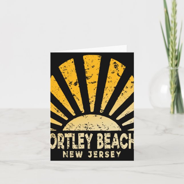 Ortley Beach Nj - Sunny Ortley Beach New Jersey  Card (Front)