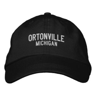 Ortonville Michigan Embroidered Baseball Hat