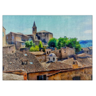 Orvieto Italy Hillside Cutting Board