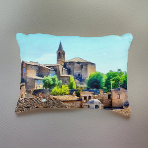 Orvieto Italy Hillside Decorative Cushion