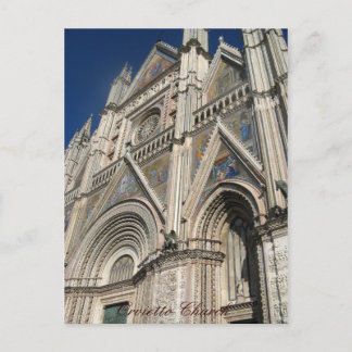 Orvietto Church, Sicily, Italy Postcard