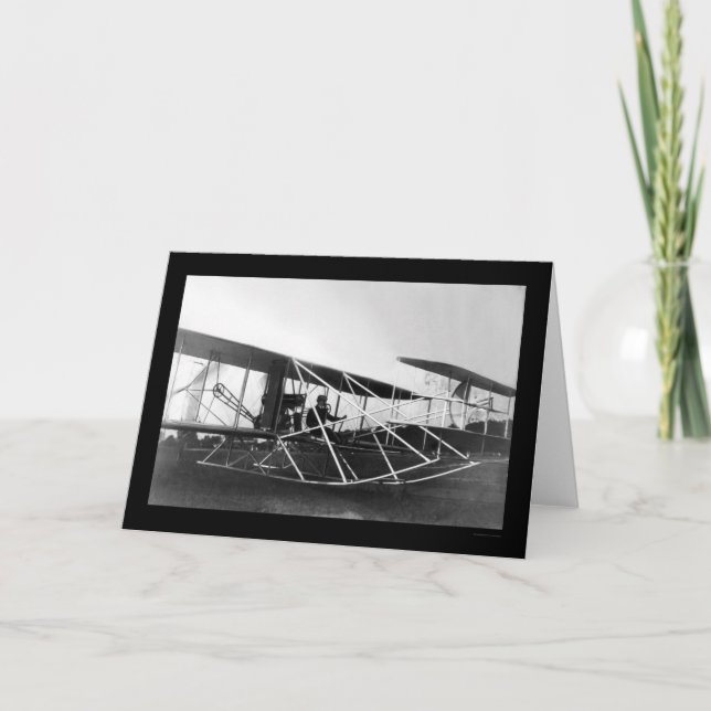 Orville Wright Aeroplane 1909 Card (Front)