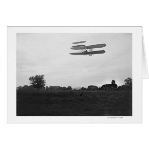 Orville Wright on Flight 41 at 60 foot high