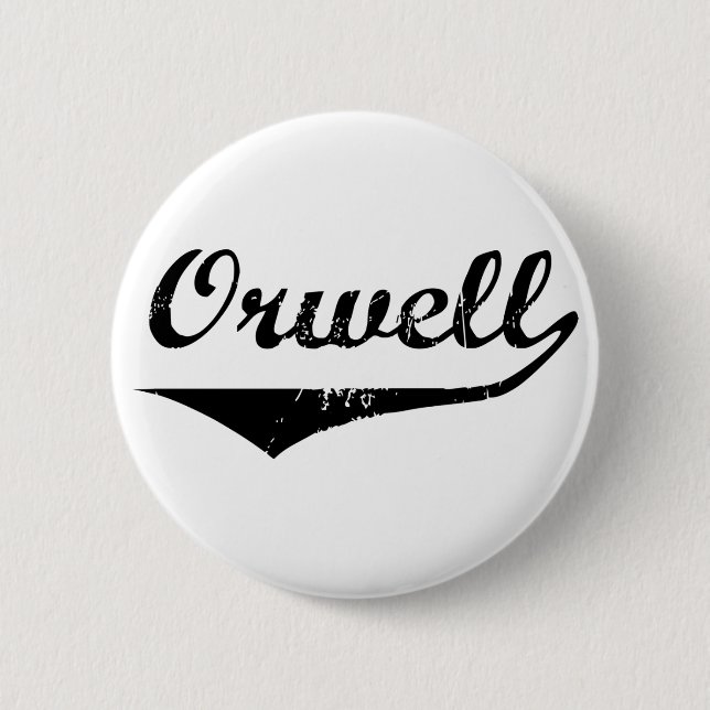 Orwell 6 Cm Round Badge (Front)