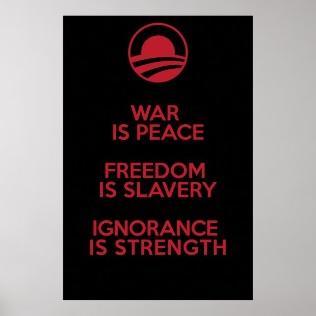 Orwellian / Obamian definitions Poster (Front)