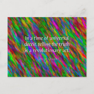 Orwellian Truth Postcard