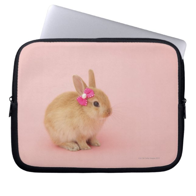 Oryctolagus cuniculus 2 laptop sleeve (Front)
