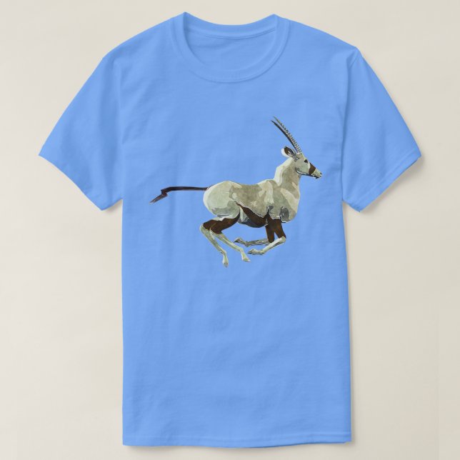 Oryx Antelope Running T-Shirt (Design Front)