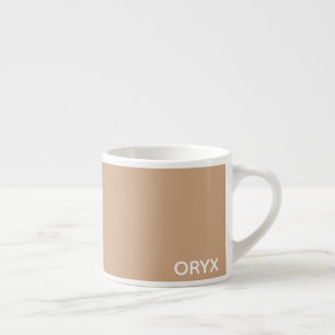 Oryx brown beige color name espresso cup