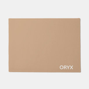 Oryx brown beige colour name doormat