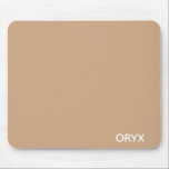 Oryx brown beige colour name mouse pad<br><div class="desc">Oryx brown beige colour name</div>