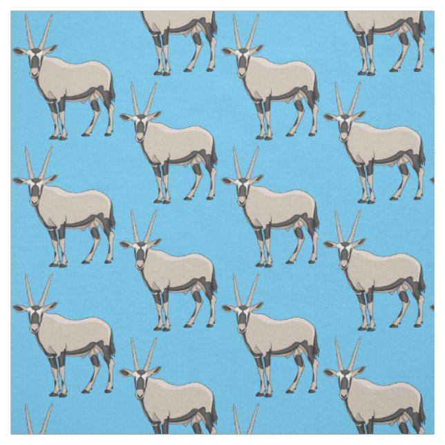 Oryx cartoon illustration fabric (Swatch)