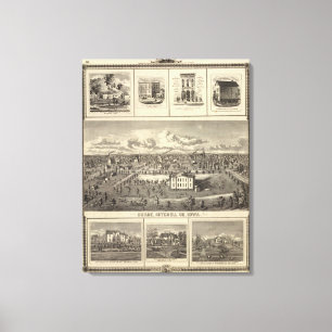 Osage Bldgs, farms, residences Canvas Print
