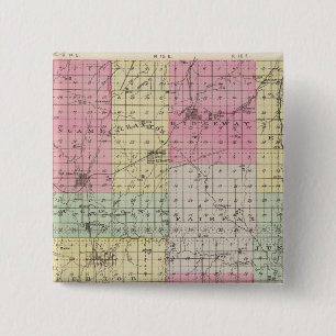 Osage County, Kansas 15 Cm Square Badge