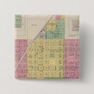 Osage Mission, Galesburg, and Earlton, Kansas 15 Cm Square Badge