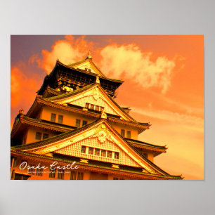 Osaka Castle (Sunset ver.) Poster
