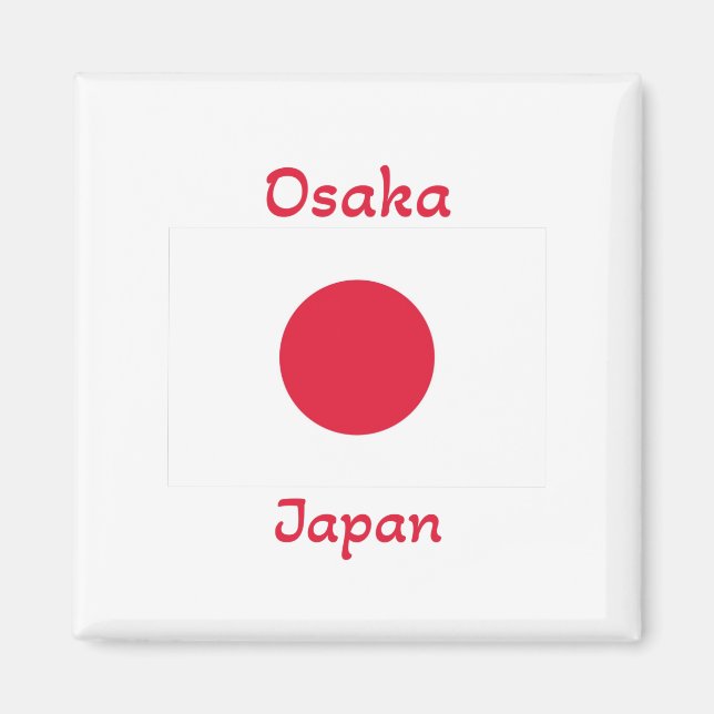 Osaka Japan Flag  Magnet (Front)