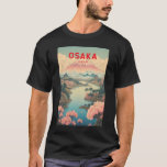 Osaka Japan Mount Fuji Travel Art Vintage T-Shirt<br><div class="desc">Osaka retro vector travel design. It's known for its modern architecture,  nightlife and hearty street food. The 16th-century shogunate Osaka Castle,  which has undergone several restorations,  is its main historical landmark.</div>