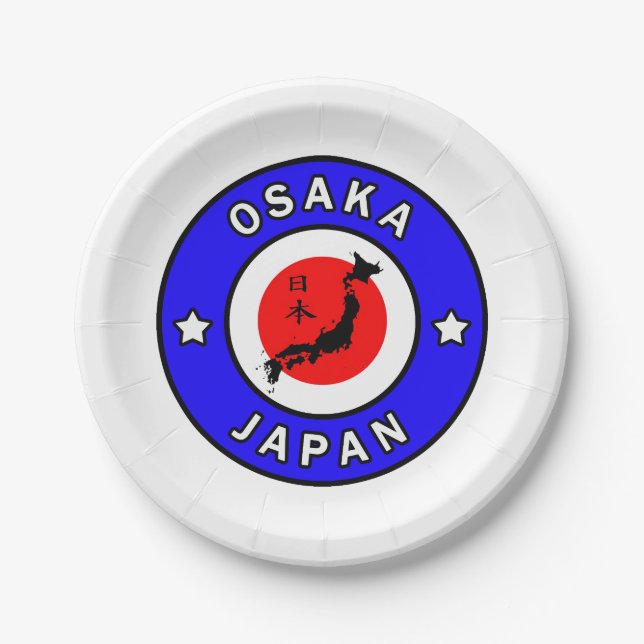 Osaka Japan Paper Plate (Front)