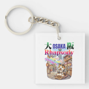 OSAKA rhapsody Delicious TAKOYAKI -JAPAN travel- Key Ring