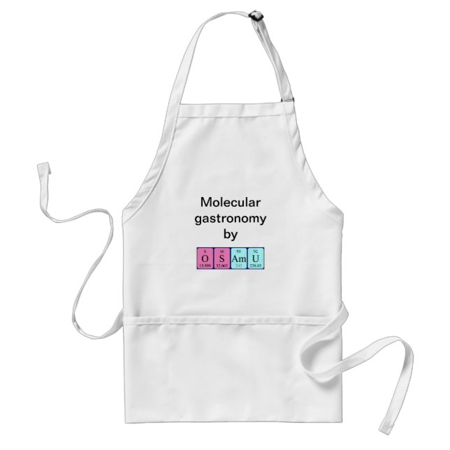 Osamu periodic table name apron (Front)