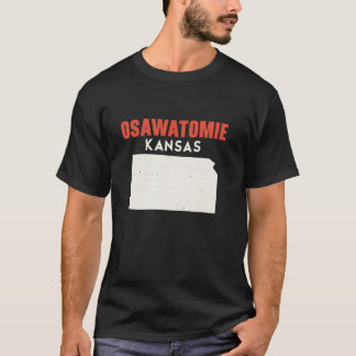 Osawatomie Kansas USA State America Travel Kansan  T-Shirt