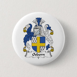 Osborn Family Crest 6 Cm Round Badge