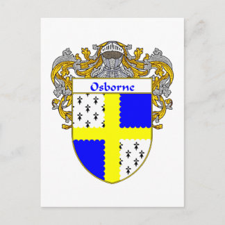 Osborne Coat of Arms (Mantled) Postcard