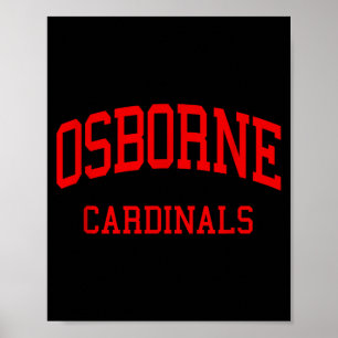 Osborne high school hs marietta ga retro poster
