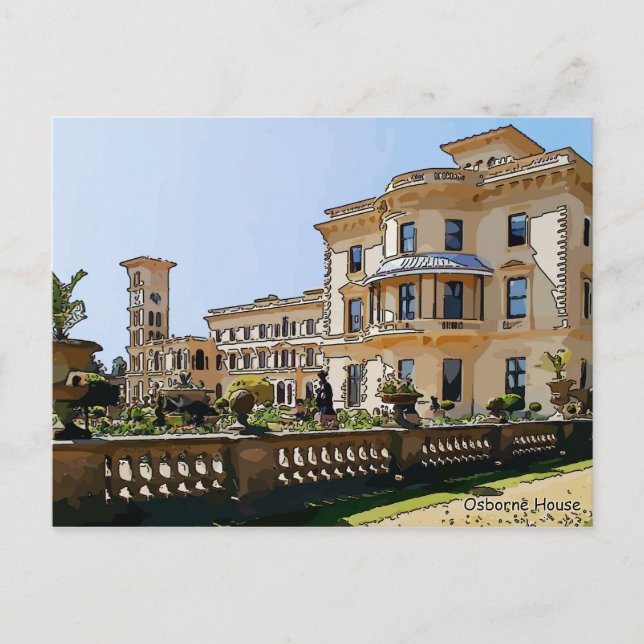 Osborne House And Gardens Postcard (Front)