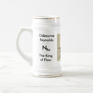 Osbourne Reynolds, the King of Flow Beer Stein