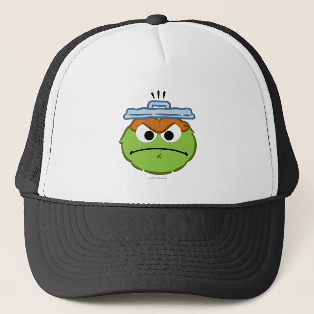 Oscar Angry Face Trucker Hat (Front)