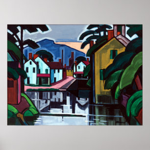 Oscar Bluemner Old Canal Port Poster